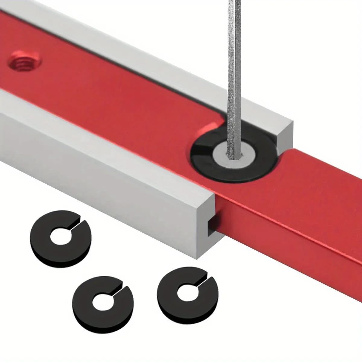 2 stk. Aluminium T-skinne Gervinkel-skubare Skyder Kit