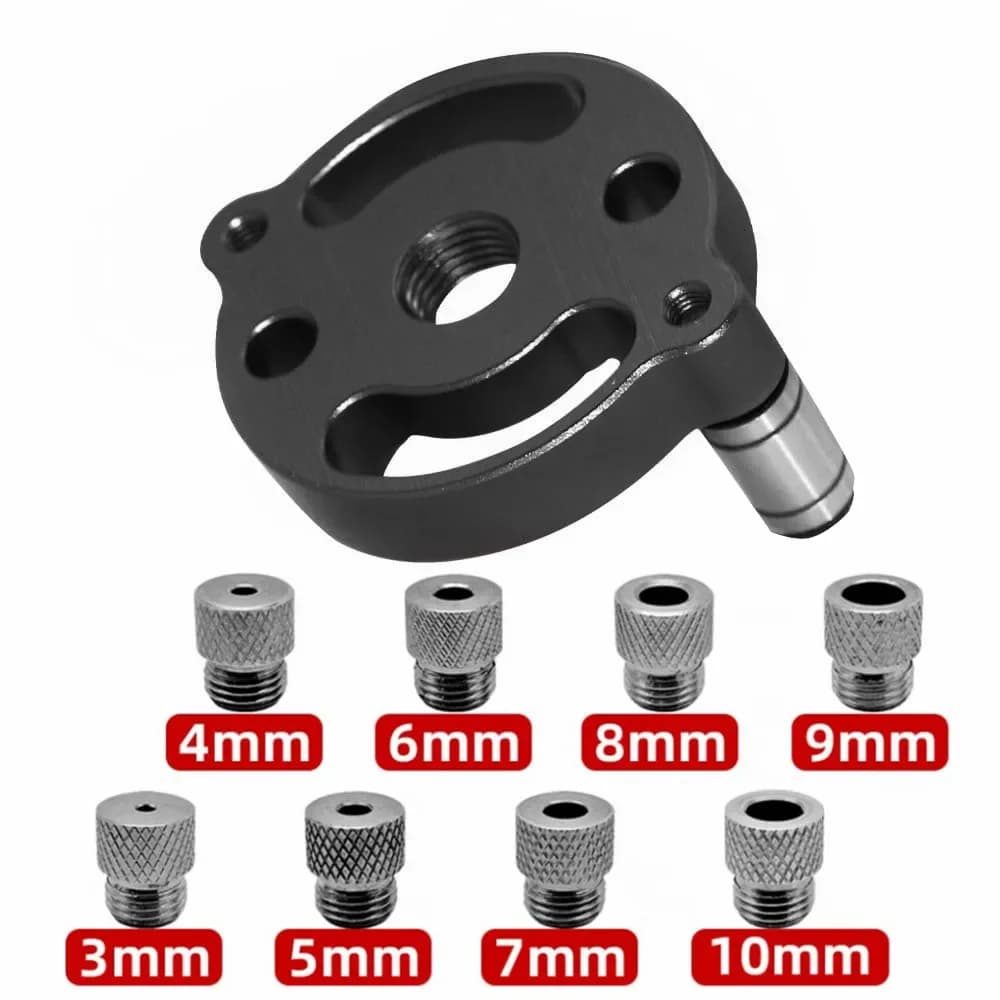 Opgraderet selvcentrerende dowelguide, 3-10mm