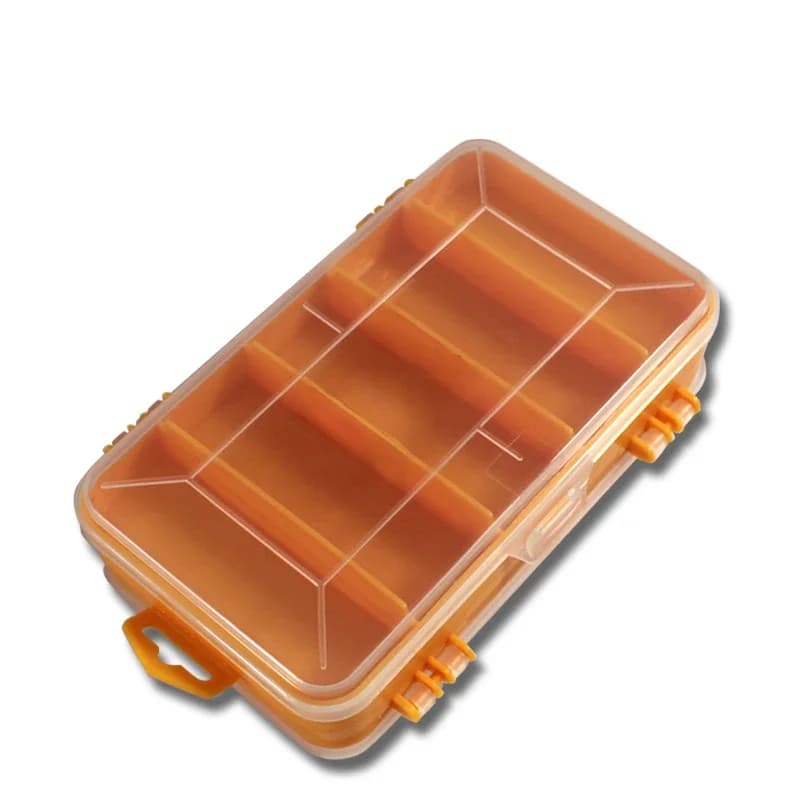 160x92x44mm dobbeltsidet gennemsigtig plastværktøjskasse