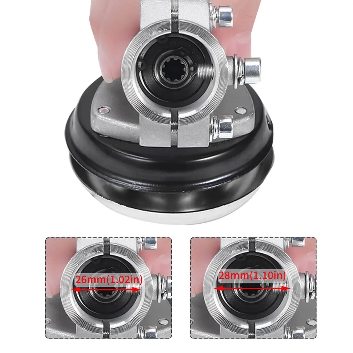 Trimmer gearkasse hoved til 26/28mm ryddere