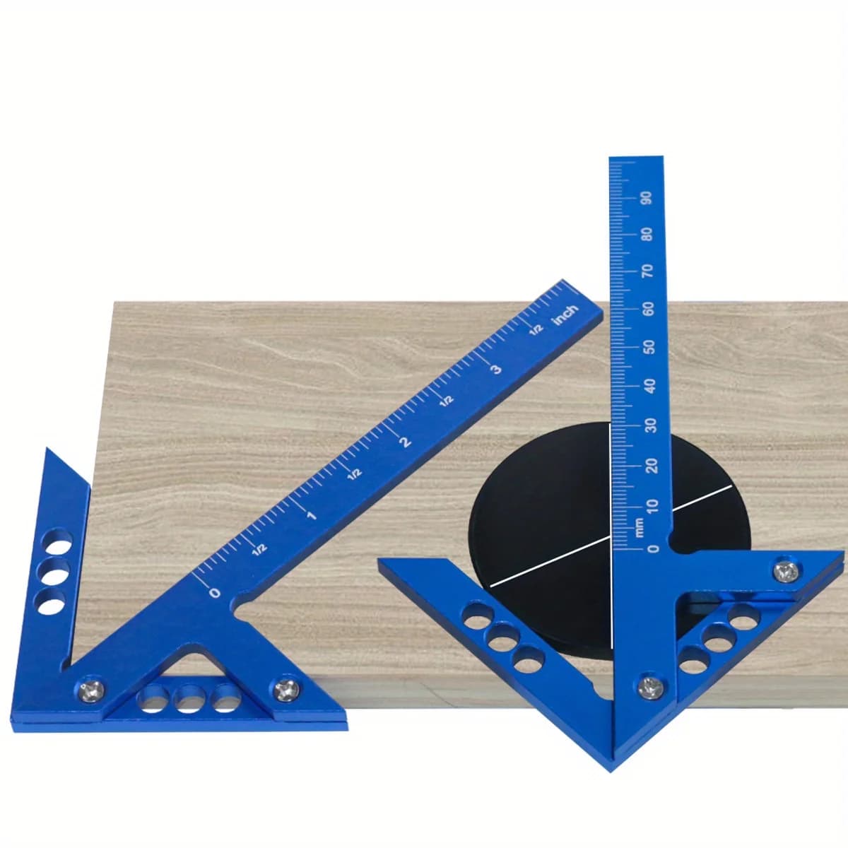 Aluminium centermark med 45/90 graders lineal