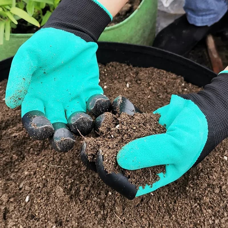 Havehandsker med Indbyggede Kløer til Gravning