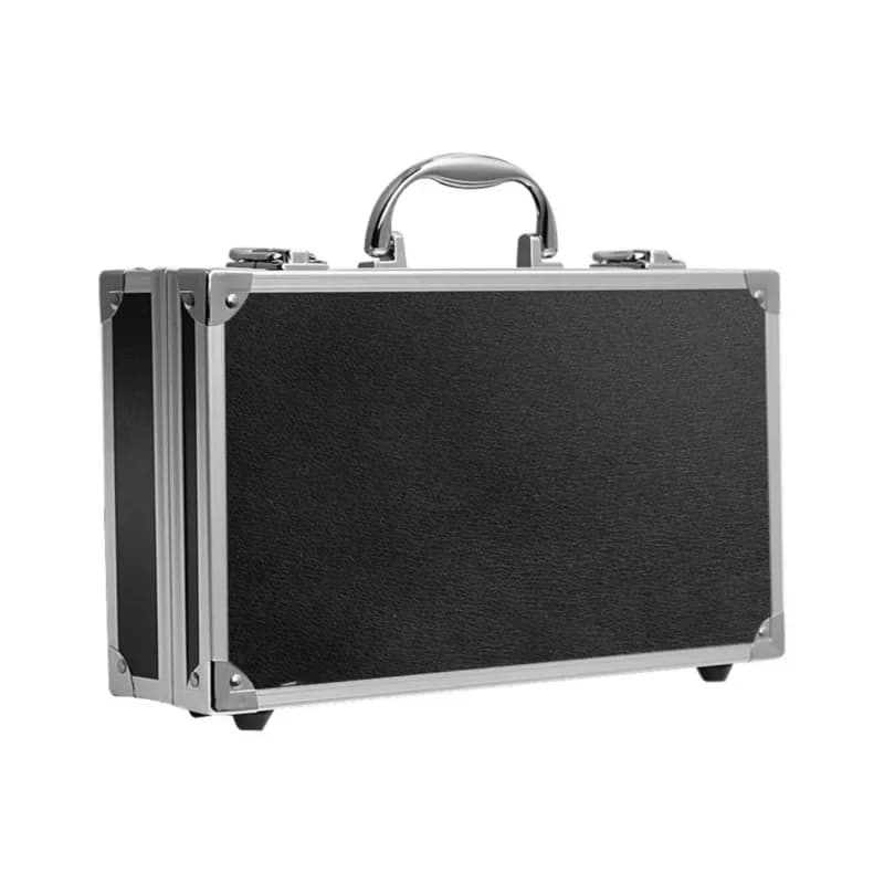 Bærbar aluminium værktøjskasse med svampforing 30x17x8cm