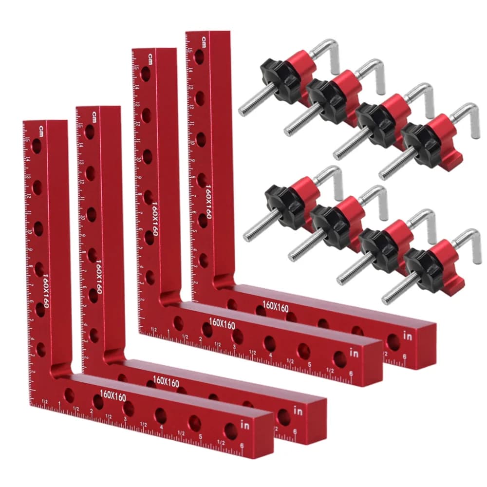 160 mm L-formet positioneringspanel med fast klemme