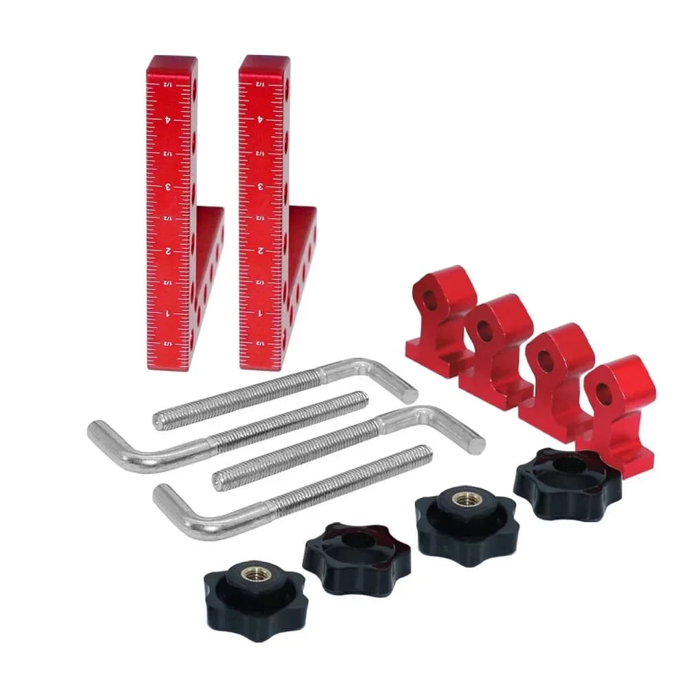 90° L-formet retvinklet fastgørelsesklammer, 120-160 mm