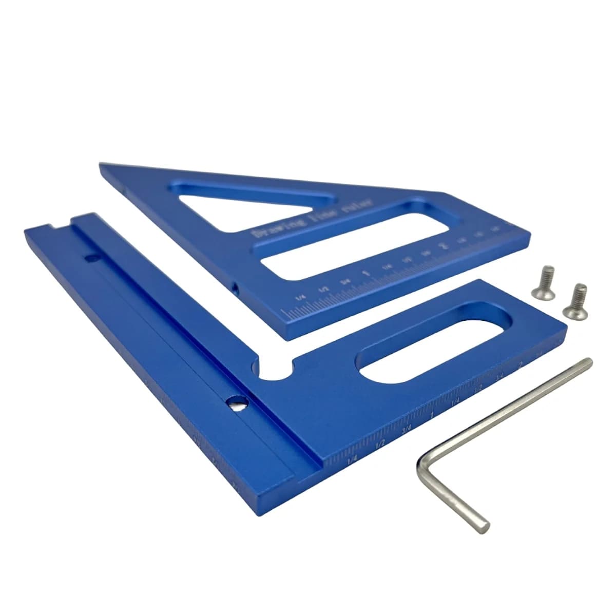 45/90 graders aluminium vinkelmåler trekanter