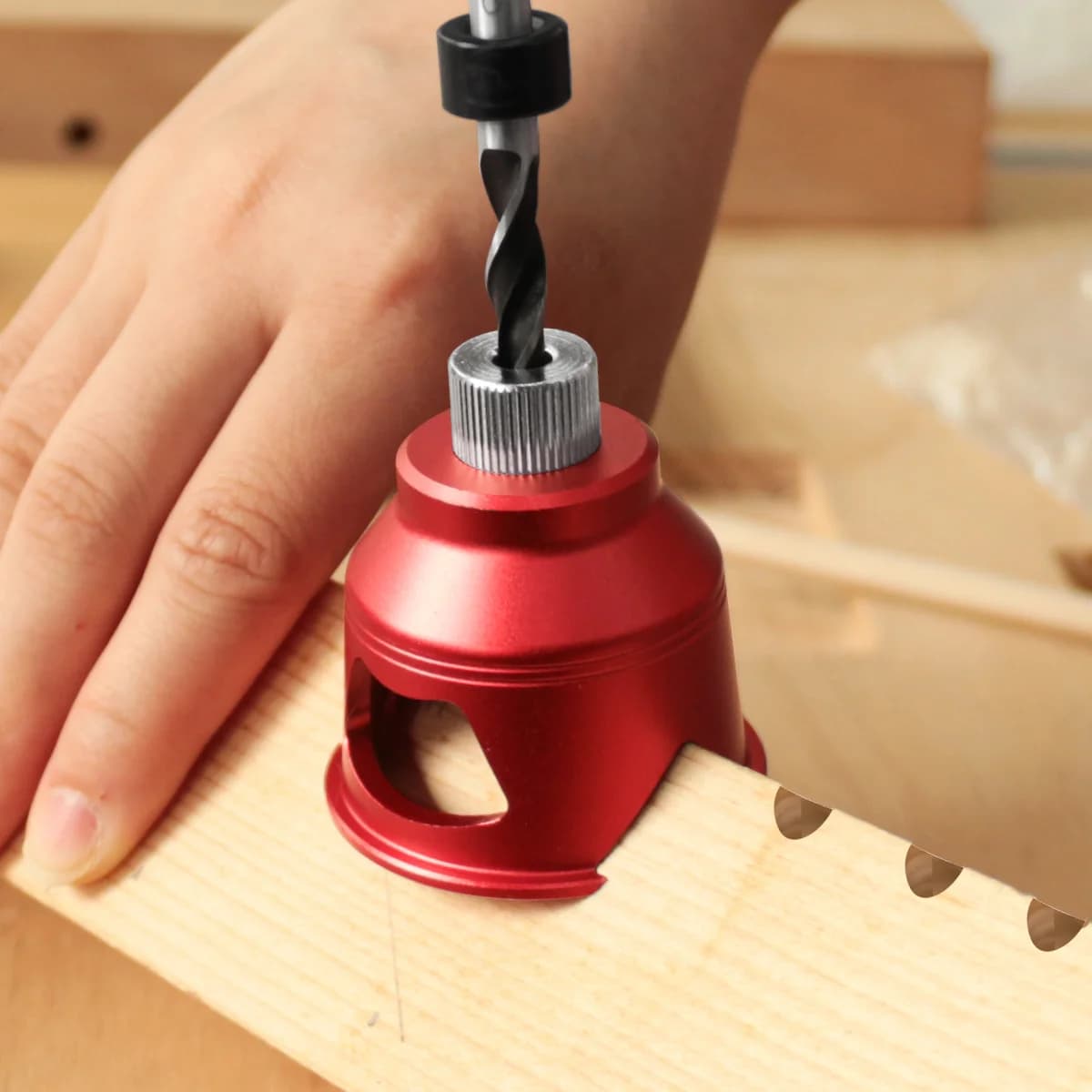 Lodret boreguide med dowel-skabelon, 2-10 mm