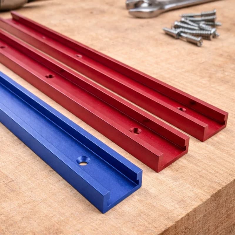 Aluminium T-skinne vinkelanslagsskinne 30-50cm