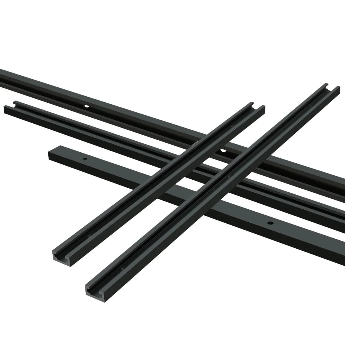 Aluminium T-slot miter skinne, 400-500mm, 19x9.5mm