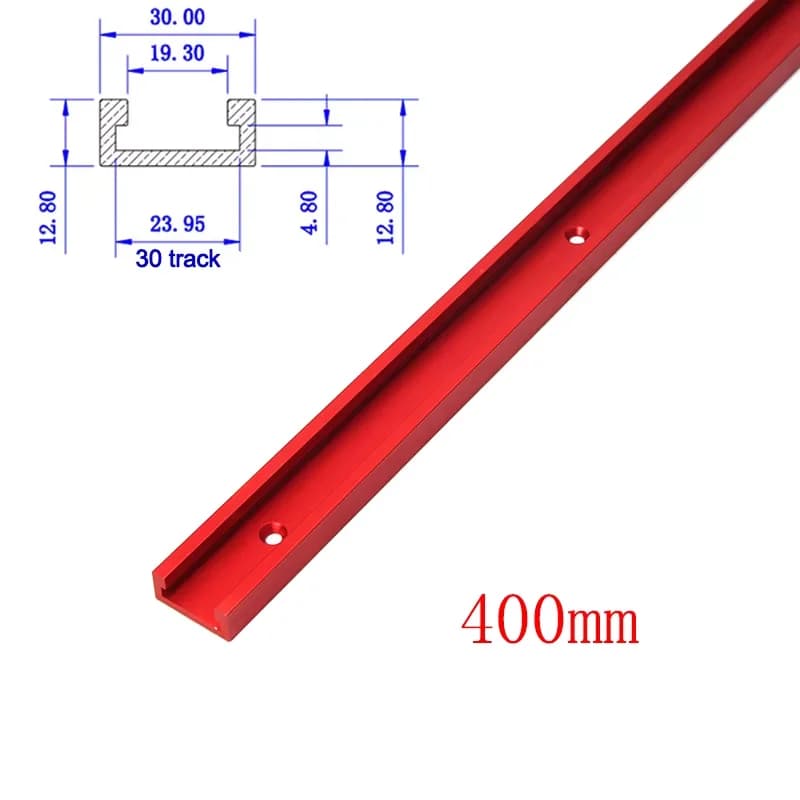 Aluminium T-slot miterbar skyder, 300/450mm