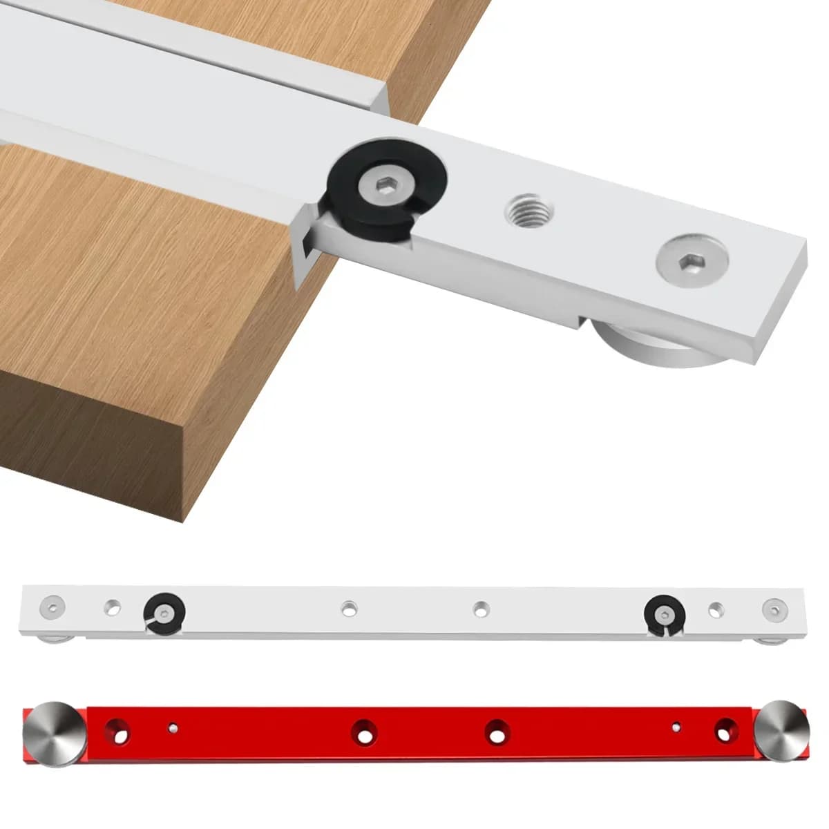 Aluminium miterbar skyder til T-spor
