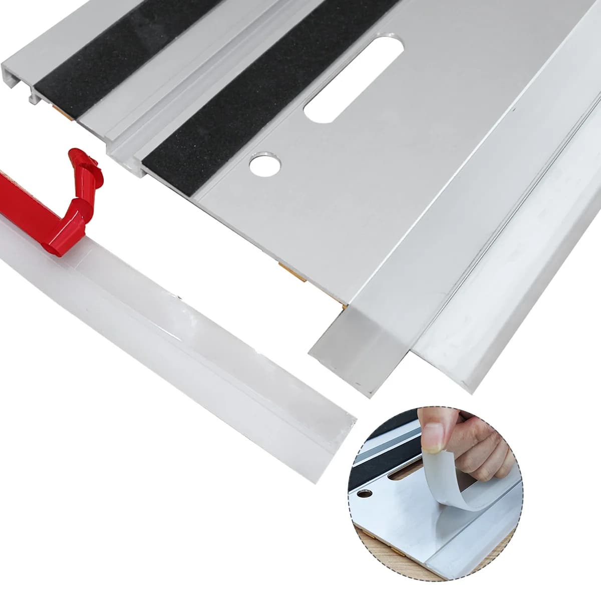 Erstatningsstribe til splintbeskyttelse for sporsav, 2,5 mm tyk