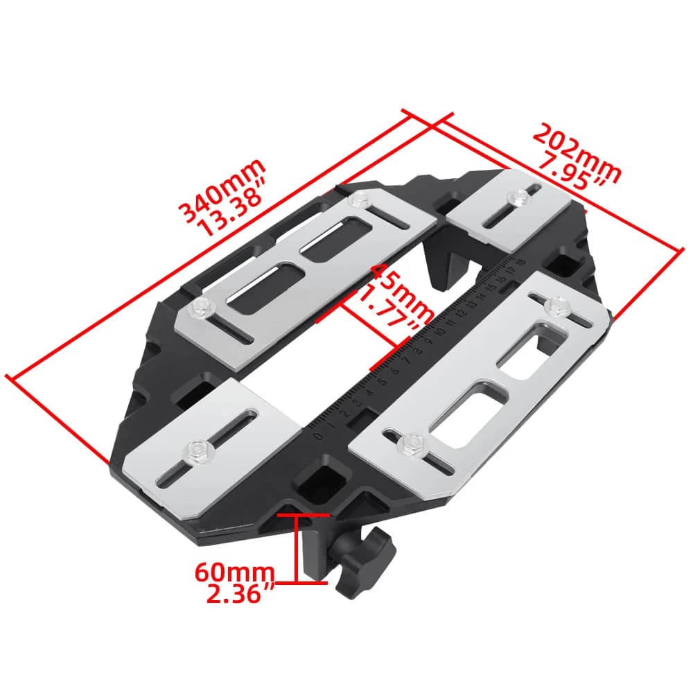 Aluminium slotteguide til træbearbejdning