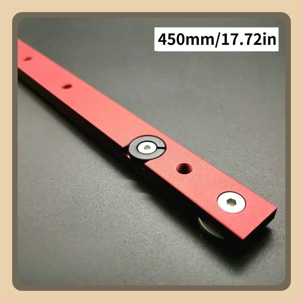 Aluminium T-slot miterbar skyder, 300/450mm