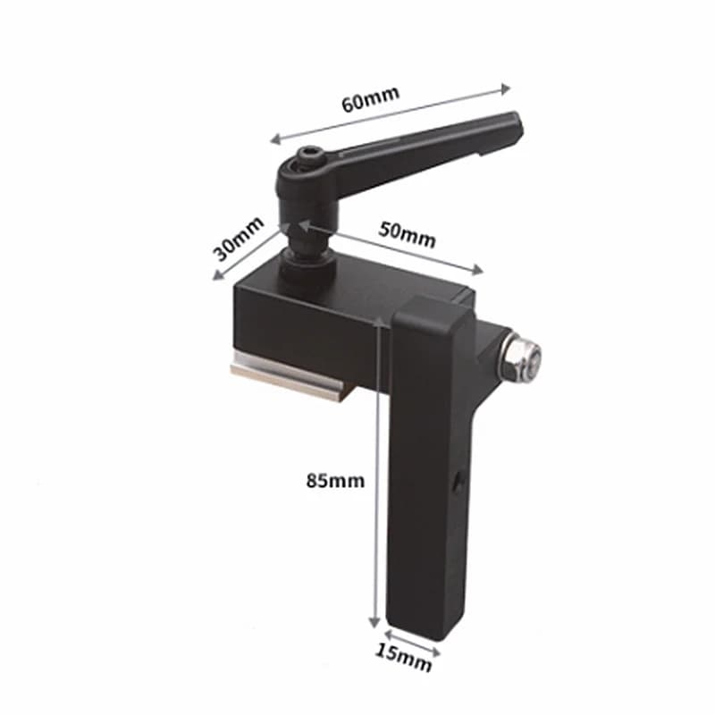 Aluminium T-spors skydelimiter stopklods