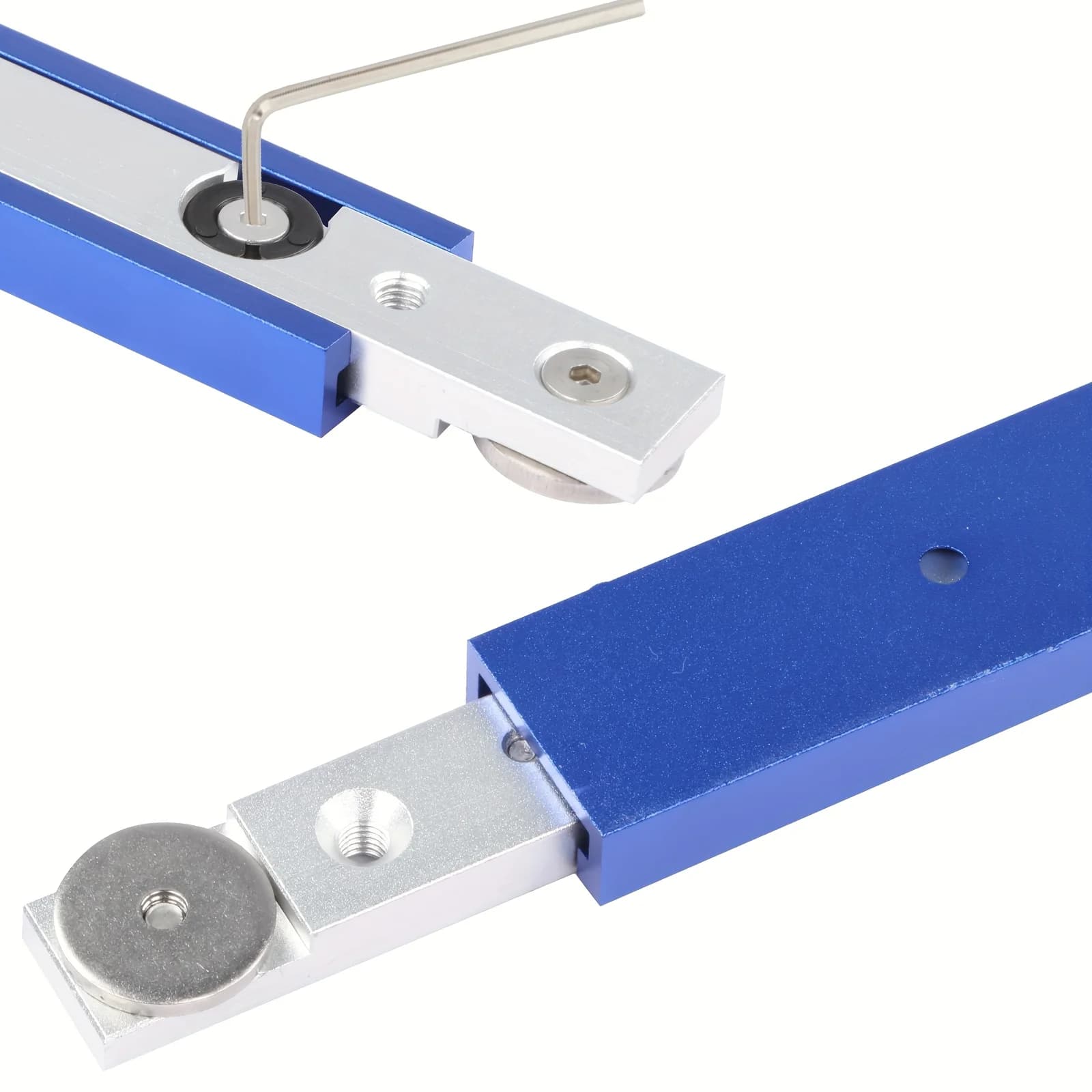 Aluminium T-slot miterbar skyder, 300/450mm
