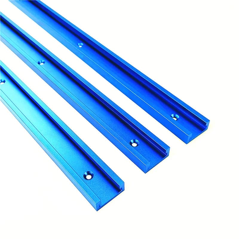 Aluminium T-skinne til træbearbejdning, mittermåler, 30-50 cm
