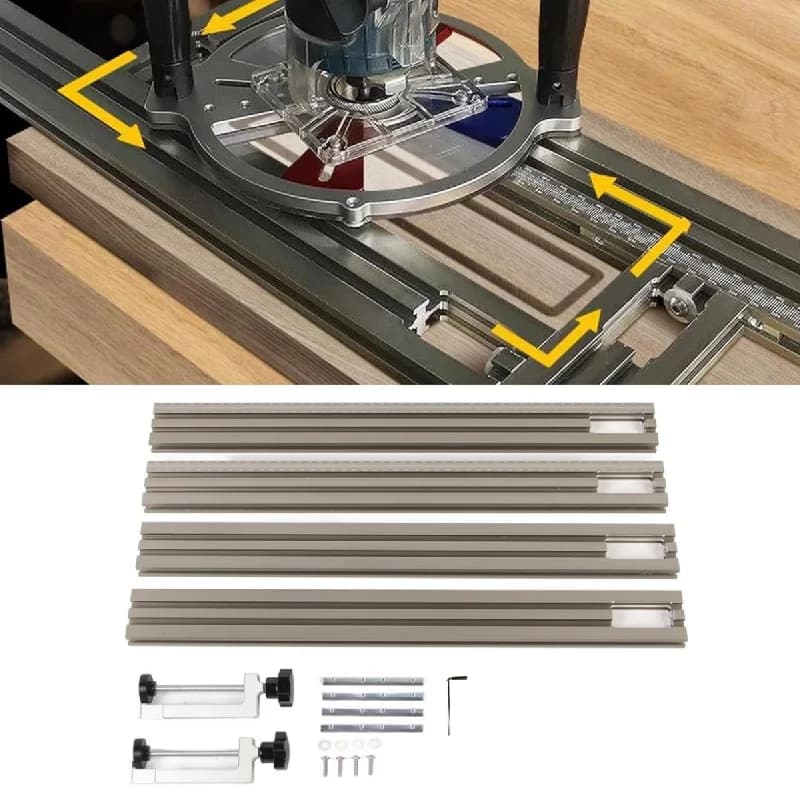 400mm aluminium guide skinne til fræsermaskine