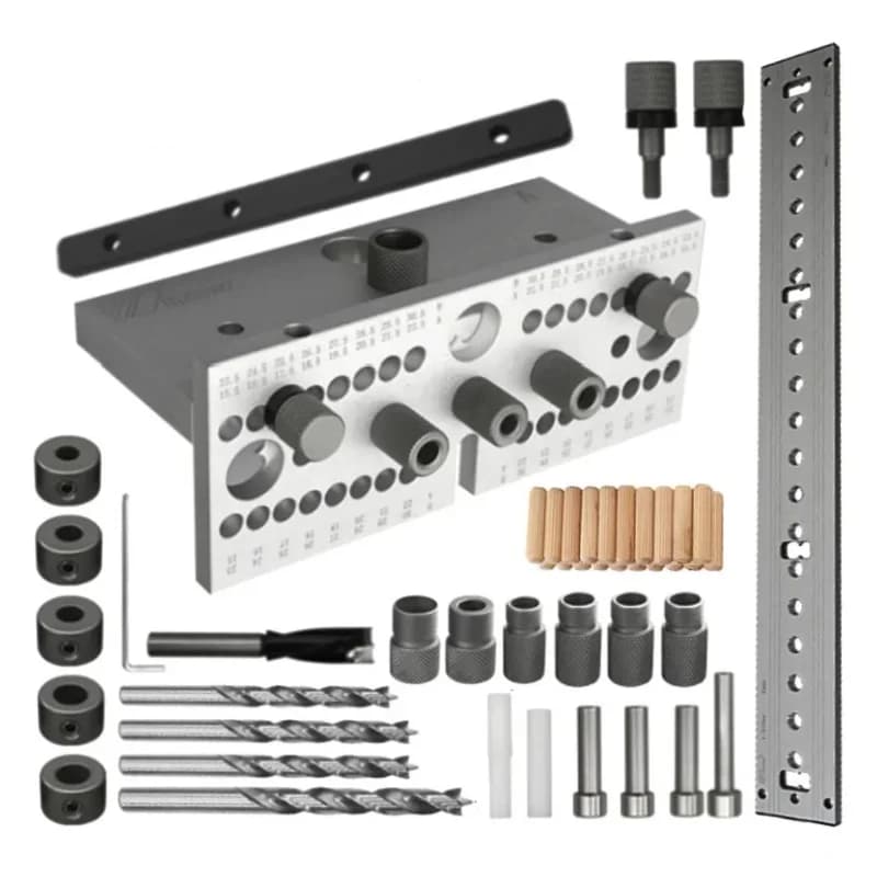 3-i-1 justerbart dowling-guide kit til træarbejde