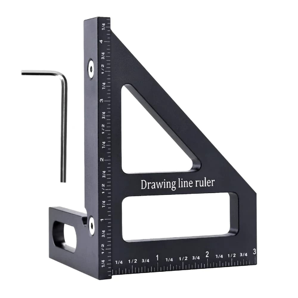 3D multi-vinkel aluminium gerkasse-dreiekantlineal